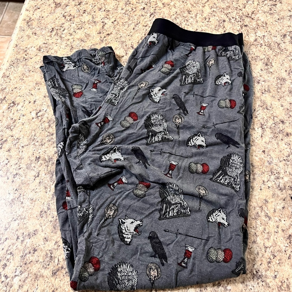 MeUndies men’s House Stark Game of thrones lounge pant shirt pajama set - Picture 2 of 10